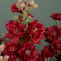 Sztuczny kwiat dekoracyjny NATU czerwony x12