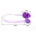 Upinacz dekoracyjny z magnesem kwiatek IV fioletowy x2