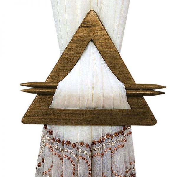 Upinacz dekoracyjny trójkąt brązowy