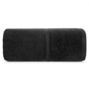 Ręcznik frotte z welurową bordiurą IBIZA 50X90 czarny