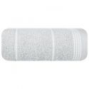 Ręcznik frotte z bordiurą MIRA 30X50 srebrny