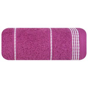 Ręcznik frotte z bordiurą MIRA 30X50 fioletowy