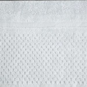 Ręcznik frotte z welurową bordiurą IBIZA 50X90 srebrny