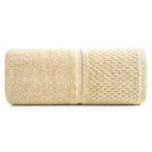 Ręcznik frotte z welurową bordiurą IBIZA 30X50 beżowy