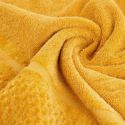 Ręcznik frotte z welurową bordiurą IBIZA 70X140 musztardowy