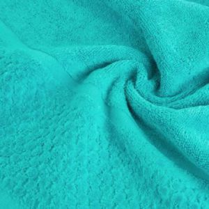Ręcznik frotte z welurową bordiurą IBIZA 30X50 jasny turkusowy