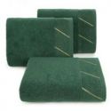 Ręcznik bawełniany z szenilową bordiurą EVITA 50X90 cimny zielony