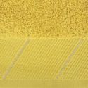 Ręcznik bawełniany z szenilową bordiurą EVITA 70X140 musztardowy