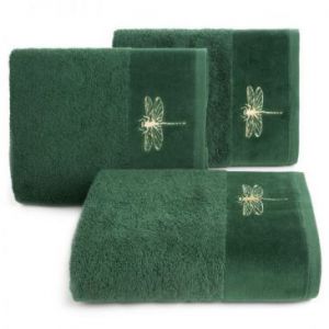 Ręcznik kąpielowy frotte LORI ważka 70X140 ciemny zielony