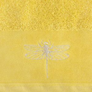 Ręcznik kąpielowy frotte LORI ważka 50X90 żółty