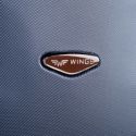 Wings  Zestaw 4 walizek podróżnych I na kółkach ABS bordowe