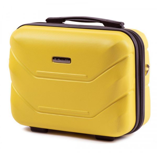 Wings  Pojemny kuferek podróżny ABS 15 l żółty