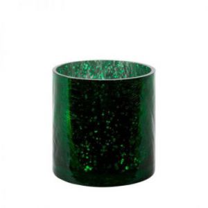 Świecznik szklany dekoracyjny VERRE 10X10 zielony