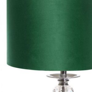 Lampa z welwetowym abażurem LYSA 30X30X52 zielona