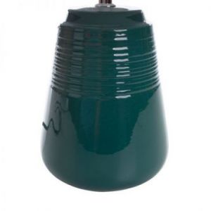 Lampa stołowa ceramiczna z abażurem KARLA 25X25X40 turkusowa