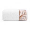 Ręcznik bawełniany BLANCA 50X90 biały + brązowy