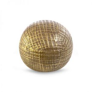 Kula ceramiczna SELMA 11X11X9 brązowa + złota x2