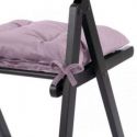 AmeliaHome Poduszka na krzesło siedzisko ALEKSA 40X40 cm fioletowa różowa