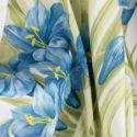 Zasłona na przelotkach w kwiaty MARI 140X250 zielona + niebieska