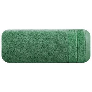 Ręcznik frotte z welwetową bordiurą DAMLA 30X50 zielony
