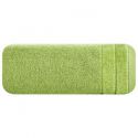Ręcznik frotte z welwetową bordiurą DAMLA 30X50 oliwkowy