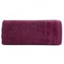 Ręcznik frotte z welwetową bordiurą DAMLA 50X90 amarantowy