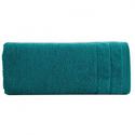 Ręcznik frotte z welwetową bordiurą DAMLA 30X50 ciemny turkusowy