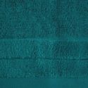 Ręcznik frotte z welwetową bordiurą DAMLA 50X90 ciemny turkusowy