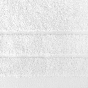 Ręcznik frotte z welwetową bordiurą DAMLA 50X90 biały