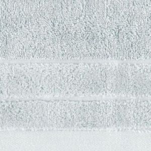 Ręcznik frotte z welwetową bordiurą DAMLA 30X50 srebrny