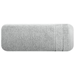 Ręcznik frotte z welwetową bordiurą DAMLA 50X90 stalowy