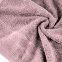 Ręcznik frotte z welwetową bordiurą DAMLA 50X90 liliowy