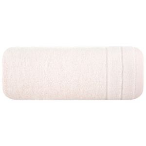 Ręcznik frotte z welwetową bordiurą DAMLA 30X50 jasnoróżowy