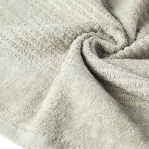 Ręcznik frotte z welurową bordiurą GLORY 50X90 beżowy