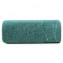 Ręcznik bawełniany z żakardową bordiurą METALIC 30X50 turkusowy