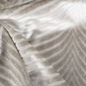 Zasłona welwetowa z żakardowym wzorem na przelotkach LUSSI 140X250 jasnobeżowa