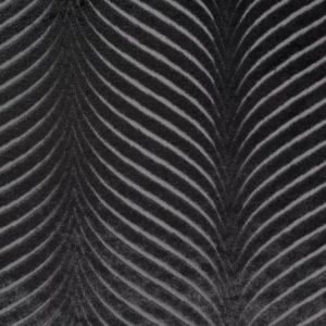 Zasłona welwetowa z żakardowym wzorem na przelotkach LUSSI 140X250 czarna