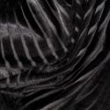 Zasłona welwetowa z żakardowym wzorem na przelotkach LUSSI 140X250 czarna