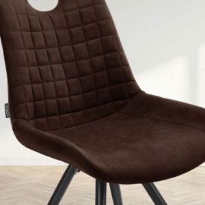 HOMEDE Krzesło Sanaz czekoladowe