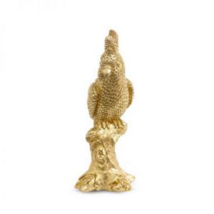 Figurka dekoracyjna TOBI Papuga 9X7X22 złota