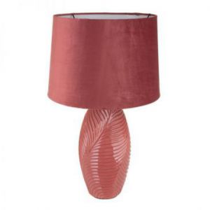 Lampa dekoracyjna ceramiczna SENA 19X19X64 różowa