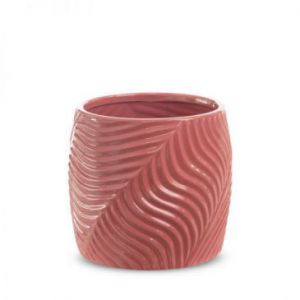 Doniczka dekoracyjna ceramiczna SENA 20X20X18 różowa