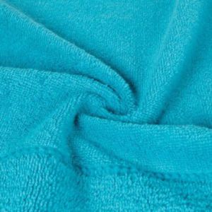 Ręcznik bawełniany z welurową bordiurą MARI 30X50 turkusowy