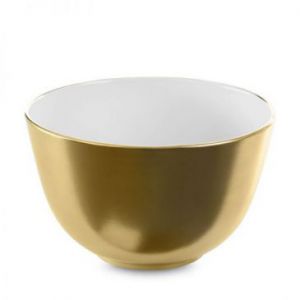 Misa ceramiczna EBRU 30X30X18 złota + biała
