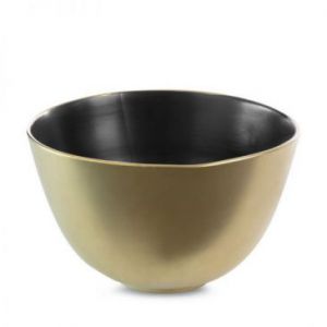 Misa ceramiczna EBRU 30X30X18 złota + czarna