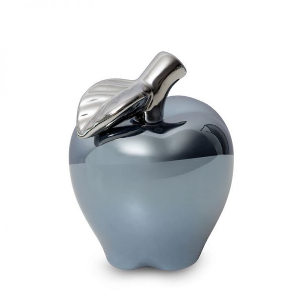 Figurka dekoracyjna ceramiczna Jabłko SIMONA 11X11X14 granatowa