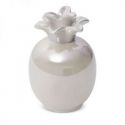 Figurka dekoracyjna ceramiczna Ananas SIMONA 11X11X16 perłowa