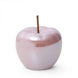 Figurka dekoracyjna ceramiczna Jabłko SIMONA 11X11X13 różowa