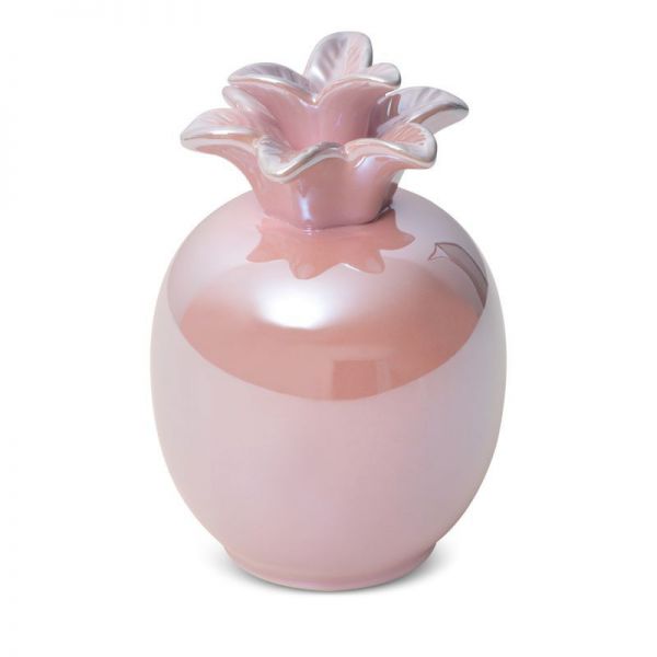 Figurka dekoracyjna ceramiczna Ananas SIMONA 11X11X16 różowa