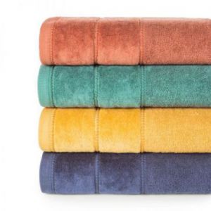 Ręcznik bawełniany z welurową bordiurą MARI 30X50 miętowy